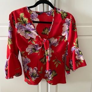 Top Shop Peplum wrap top